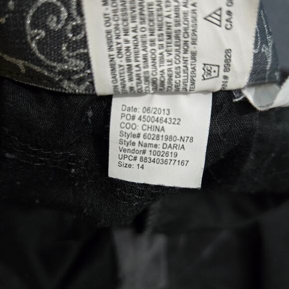 Erika Women 14 Gray Daria Corduroy Jeans Straight Leg - Picture 10 of 14